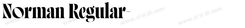 Norman Regular字体转换